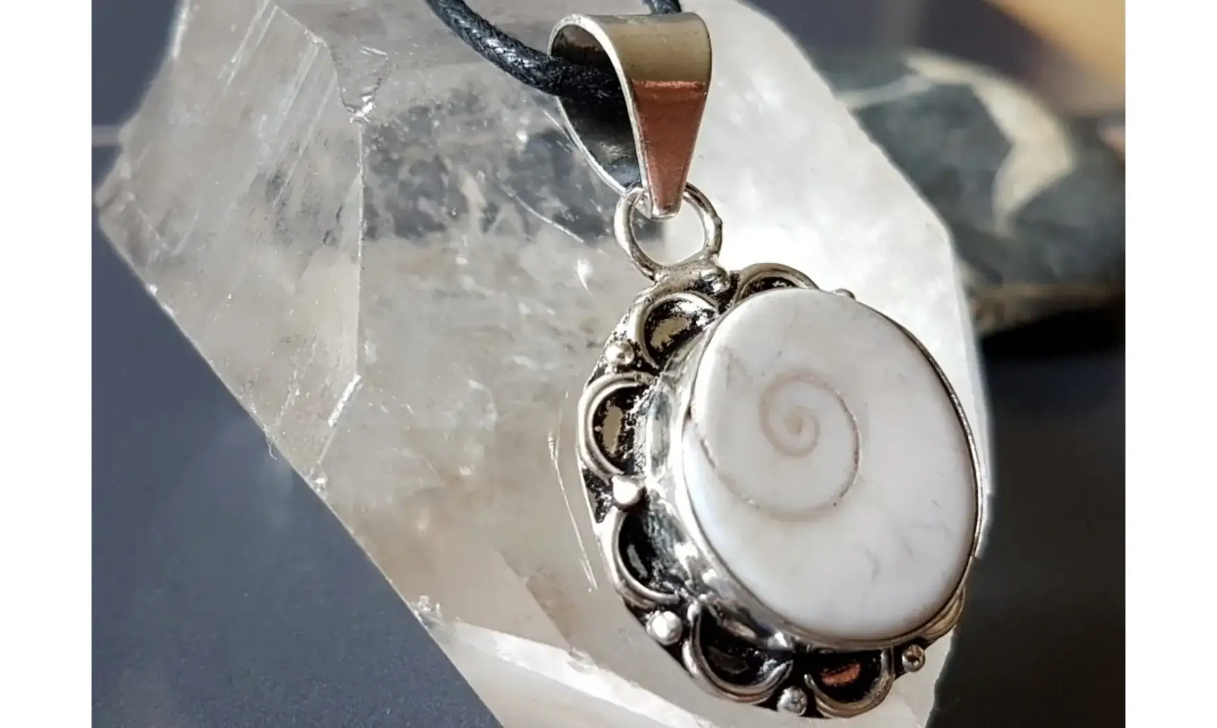 Oeil Sainte Lucie 4 pendentif & Argent