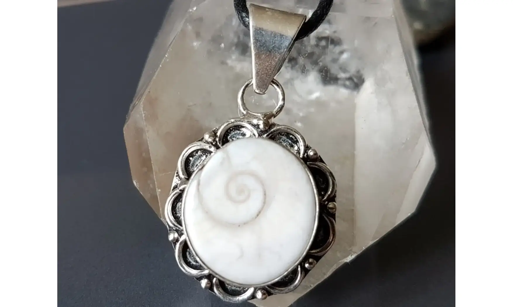 Oeil Sainte Lucie 4 pendentif & Argent