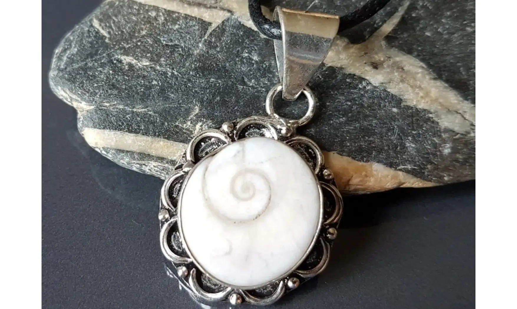 Oeil Sainte Lucie 4 pendentif & Argent