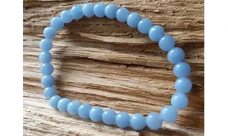 Angélite pierres Boules bracelet