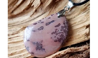 Jaspe dendrite Galet pendentif