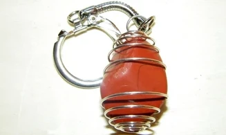 Porte-clés Jaspe Rouge pierre
