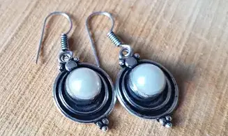 Mother of pearl silver plated Earring 3
