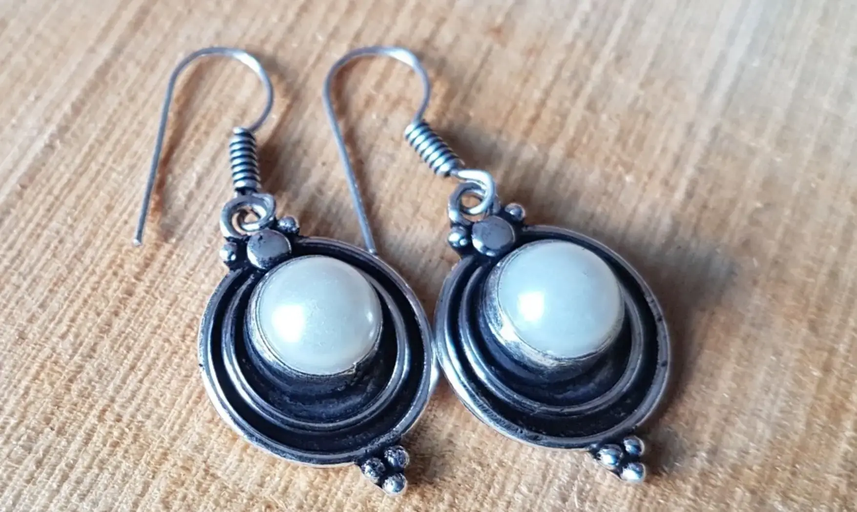 Mother of pearl silver plated Earring 3