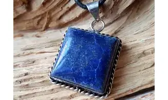 Lapis Lazuli & 925 Silver plated 5