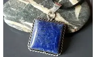 Lapis lazuli pendentif & Argent 5