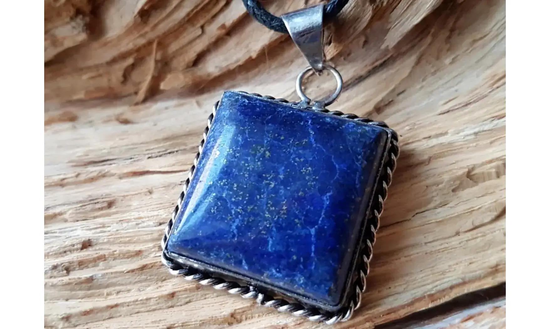 Lapis lazuli pendentif & Argent 5