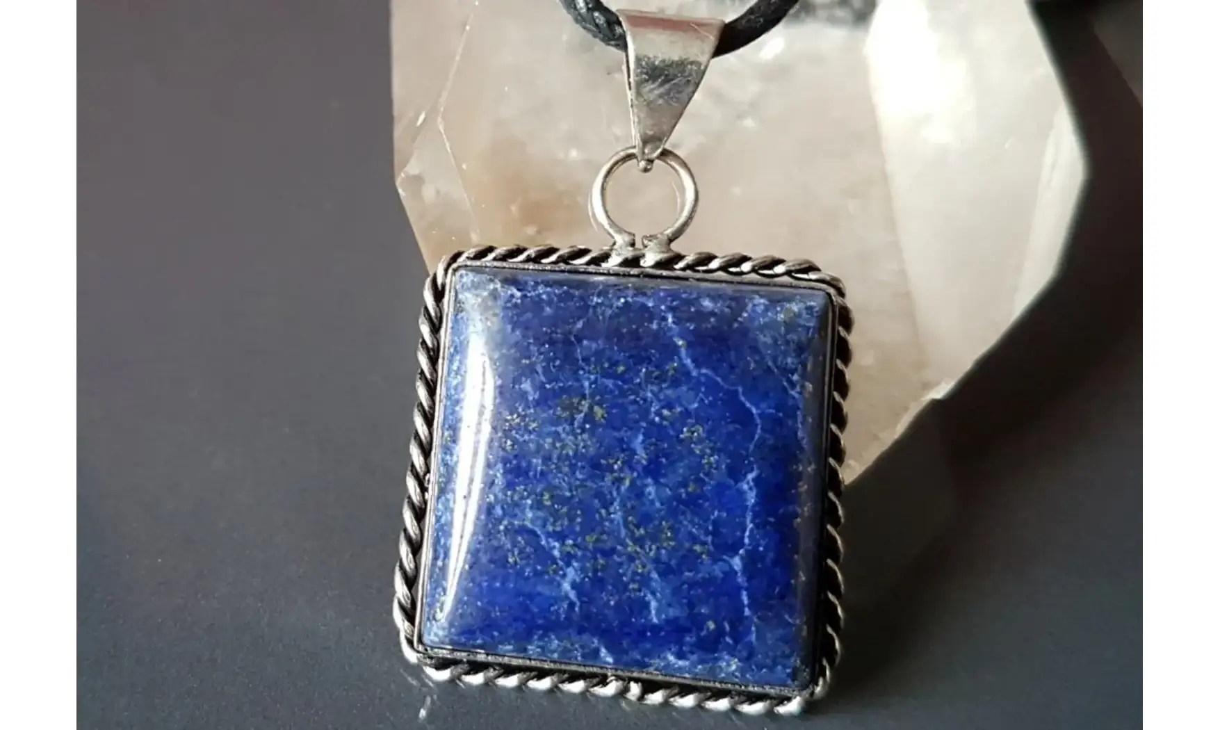 Lapis lazuli pendentif & Argent 5