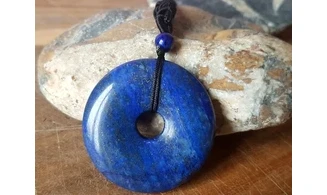 Lapis Lazuli Donuts Pendentif pierre