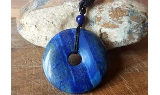 Lapis Lazuli Donuts Pendentif pierre
