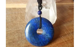 Lapis Lazuli Donuts Pendentif pierre