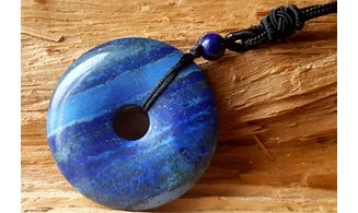 Lapis Lazuli Donuts Pendentif pierre