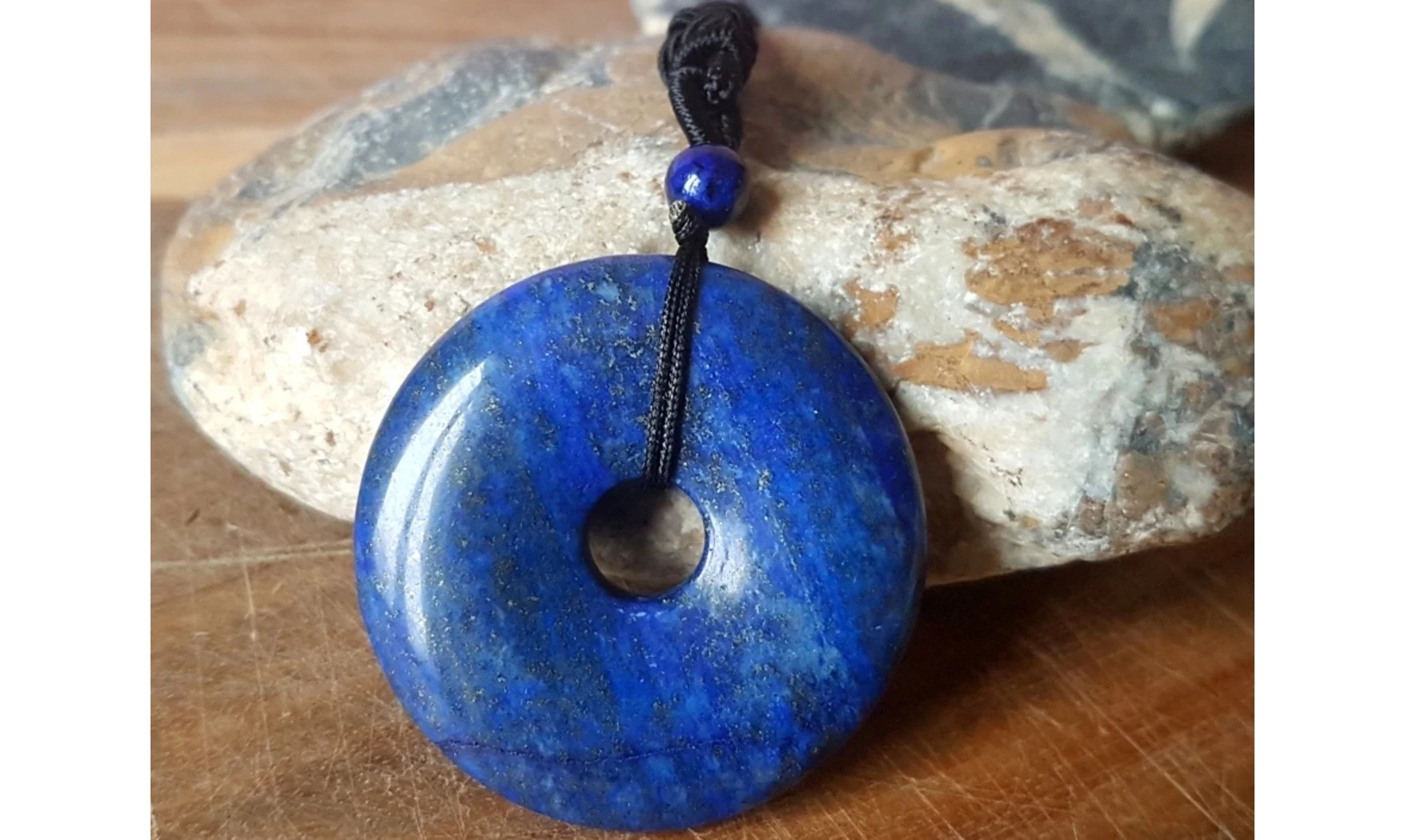 Lapis Lazuli Donuts Pendentif pierre