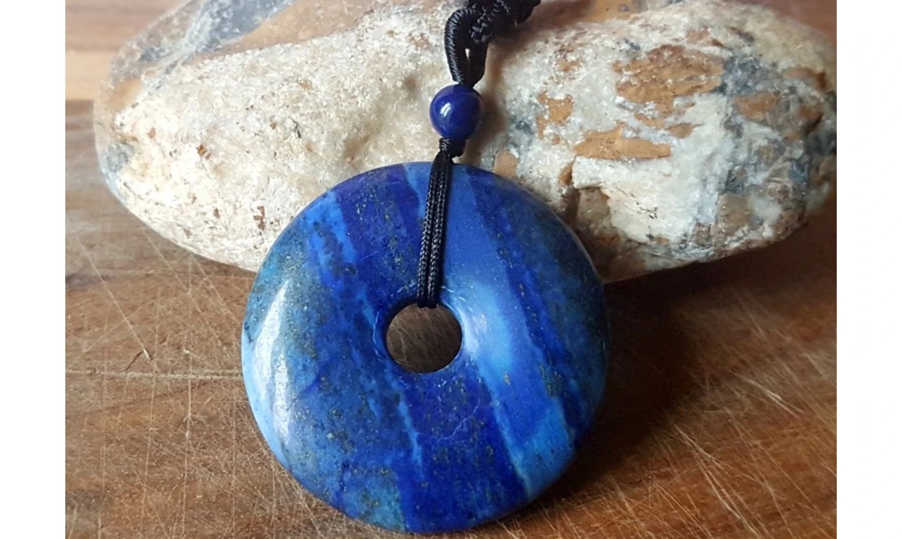 Lapis Lazuli Donuts Pendentif pierre