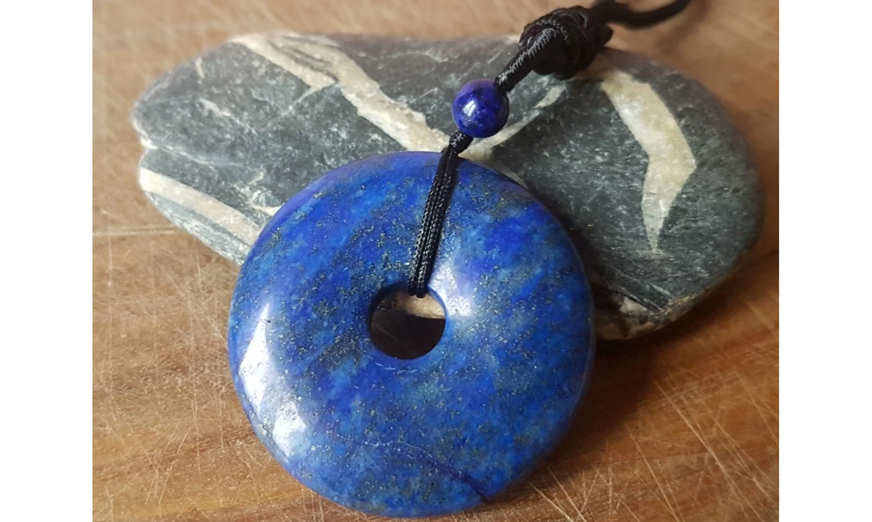 Lapis Lazuli Donuts Pendentif pierre