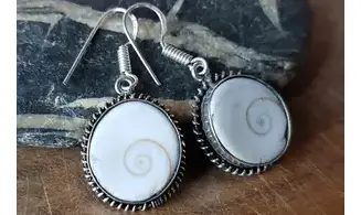 Shiva eye Shell 925 Silver plated 6