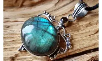 Labradorite 8 pendentif & Argent