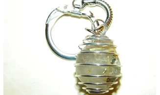 Porte-clés Quartz Rutile pierre