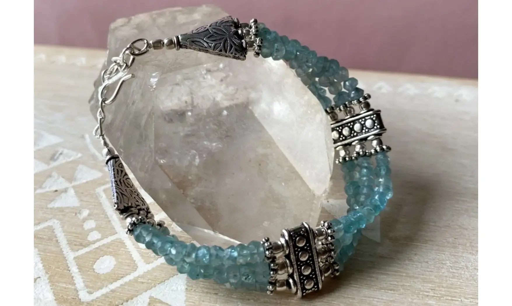 Topaze bleue Bracelet Ethnic