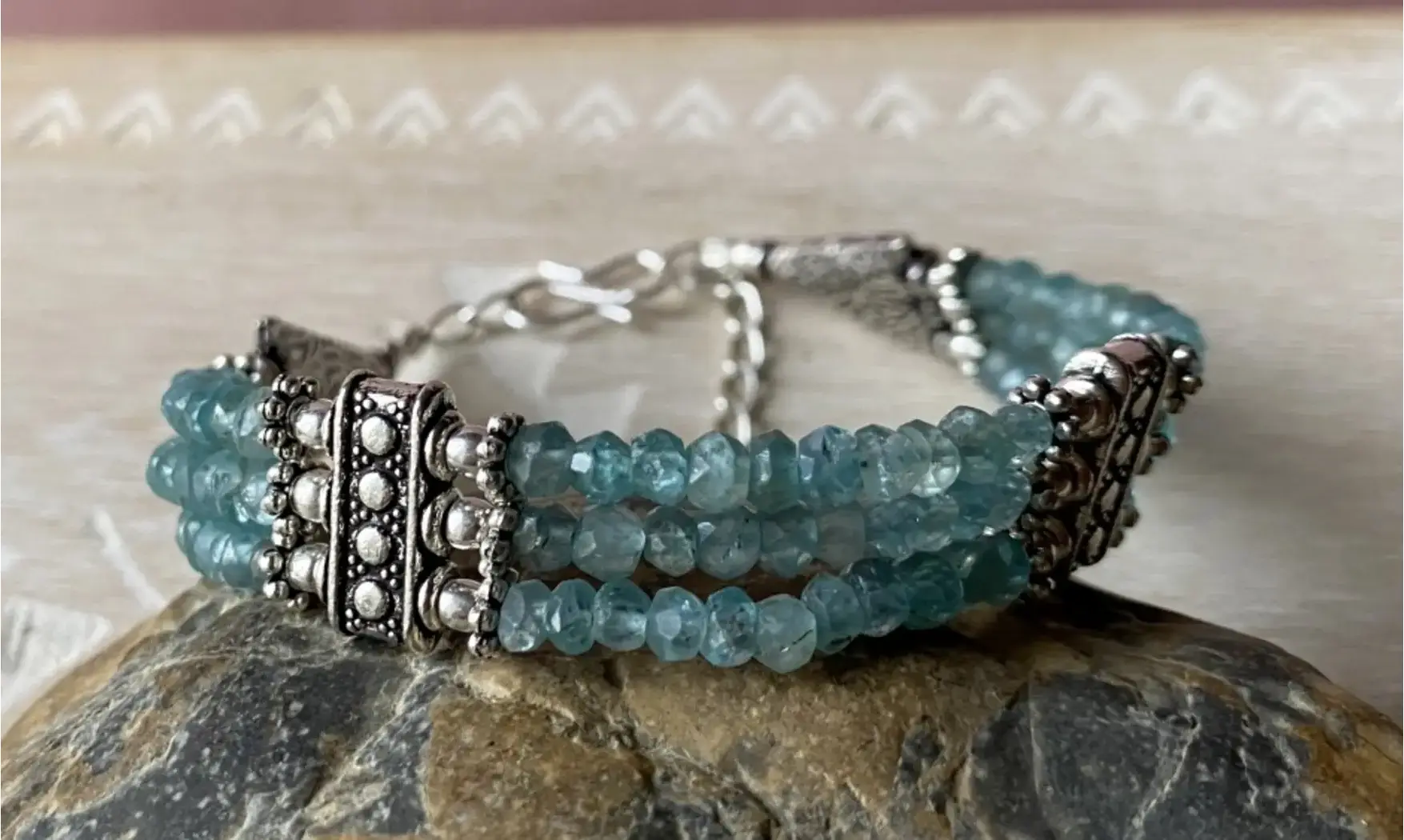 Topaze bleue Bracelet Ethnic