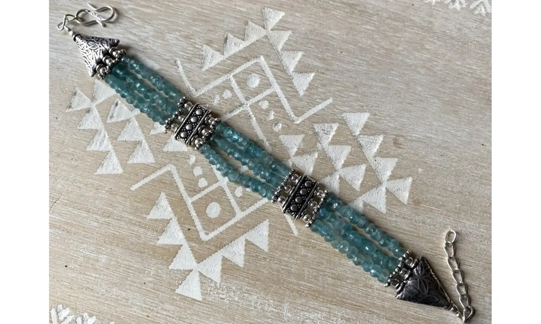 Topaze bleue Bracelet Ethnic