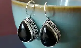Onyx Noir pierre BO Argent