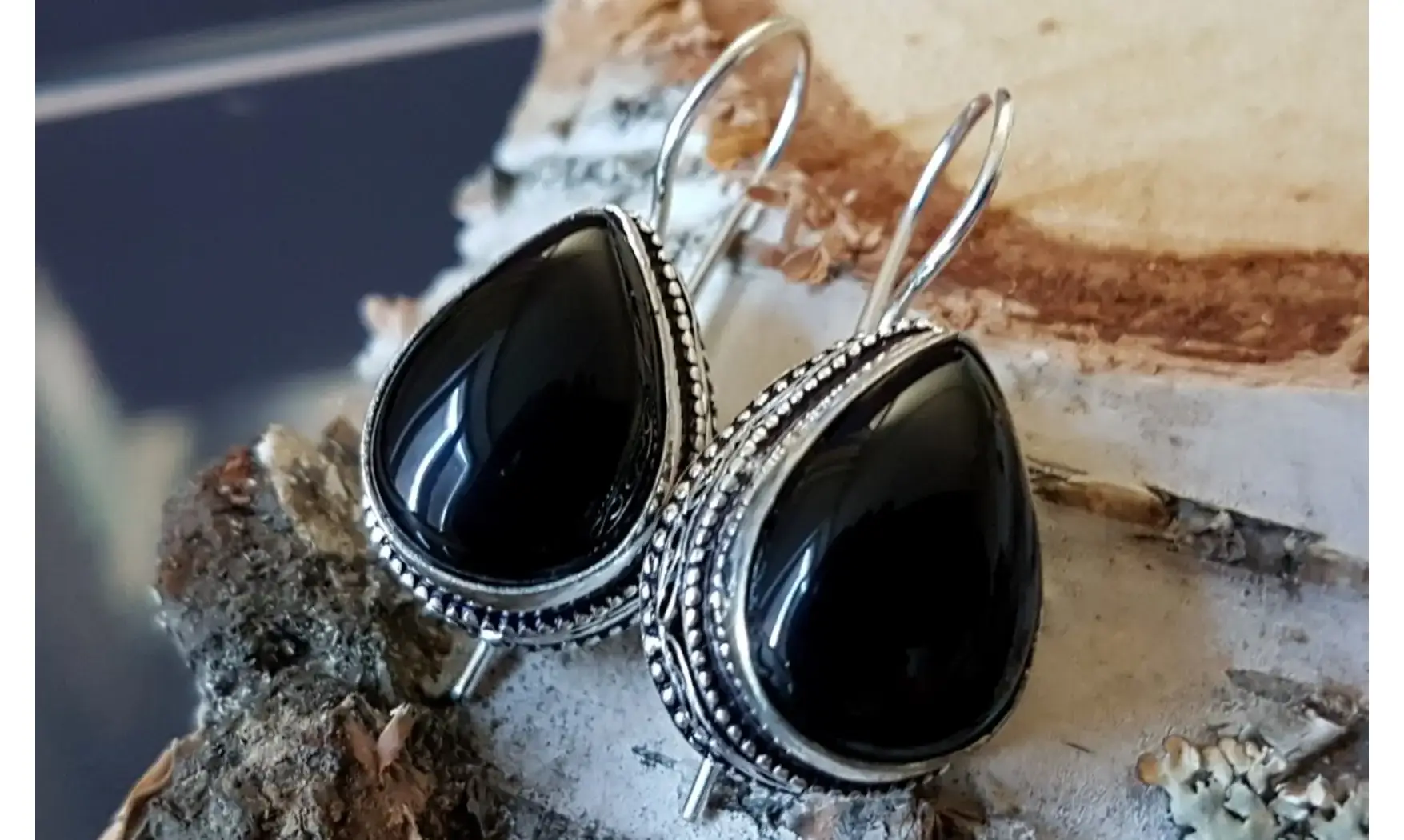 Onyx Noir pierre BO Argent
