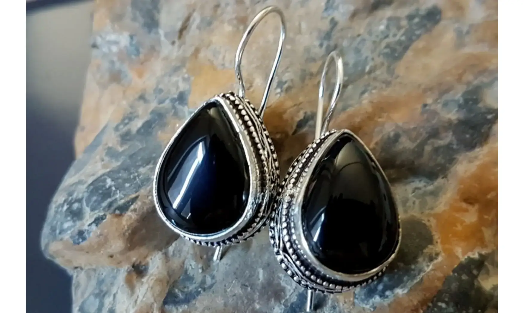 Onyx Noir pierre BO Argent