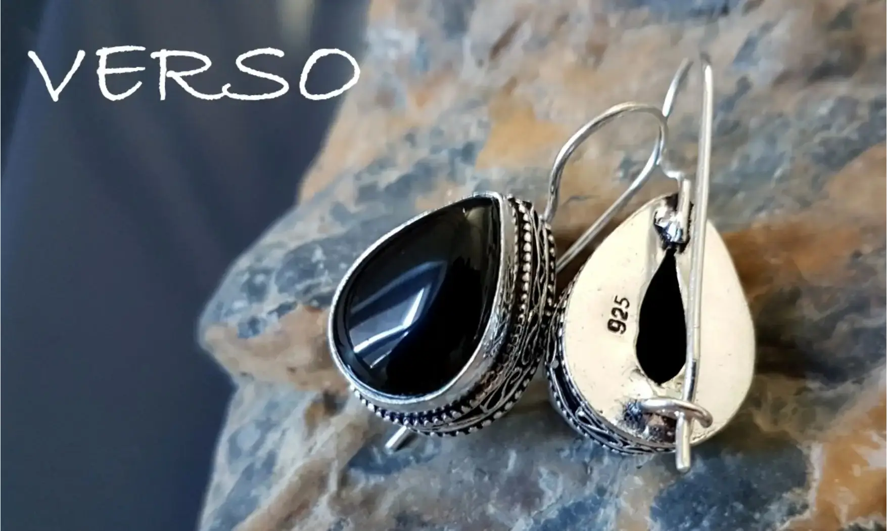 Onyx Noir pierre BO Argent