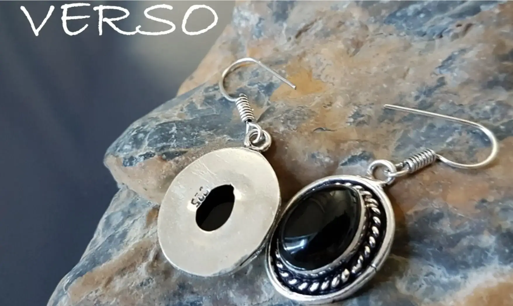 Onyx Noir pierre BO Argent