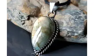 Labradorite 2 pendentif & Argent