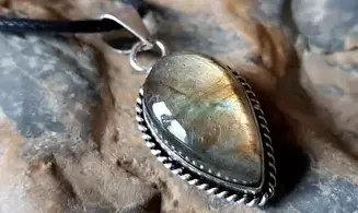 Labradorite 2 pendentif & Argent
