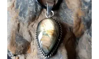 Labradorite 2 pendentif & Argent