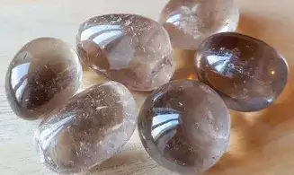 Quartz Fumé Galet pierre roulée