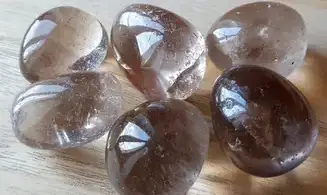 Quartz Fumé Galet pierre roulée