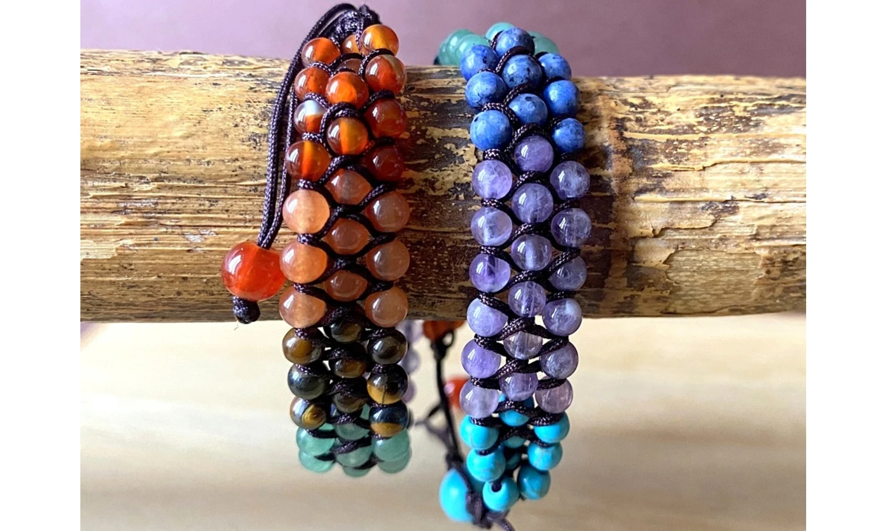 7 Chakras Braided bracelet