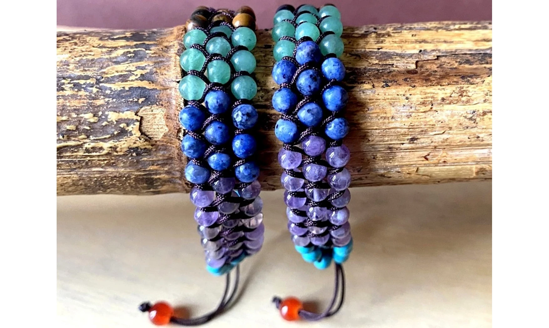 7 Chakras Braided bracelet