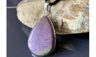 Purpurite pendentif & Argent