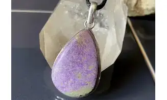 Purpurite pendentif & Argent