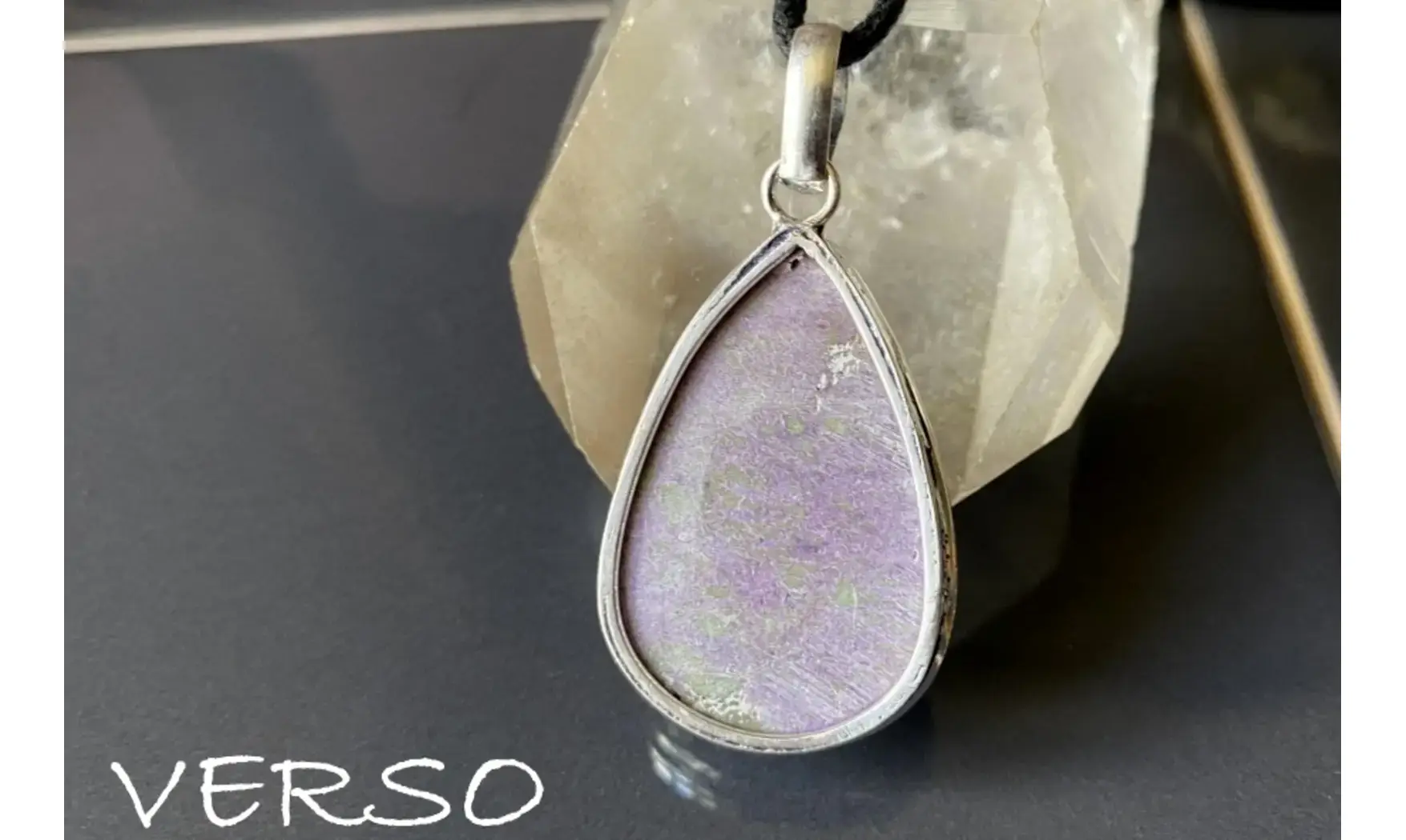 Purpurite pendentif & Argent