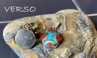 Turquoise Corail BO Tibétaine Argent