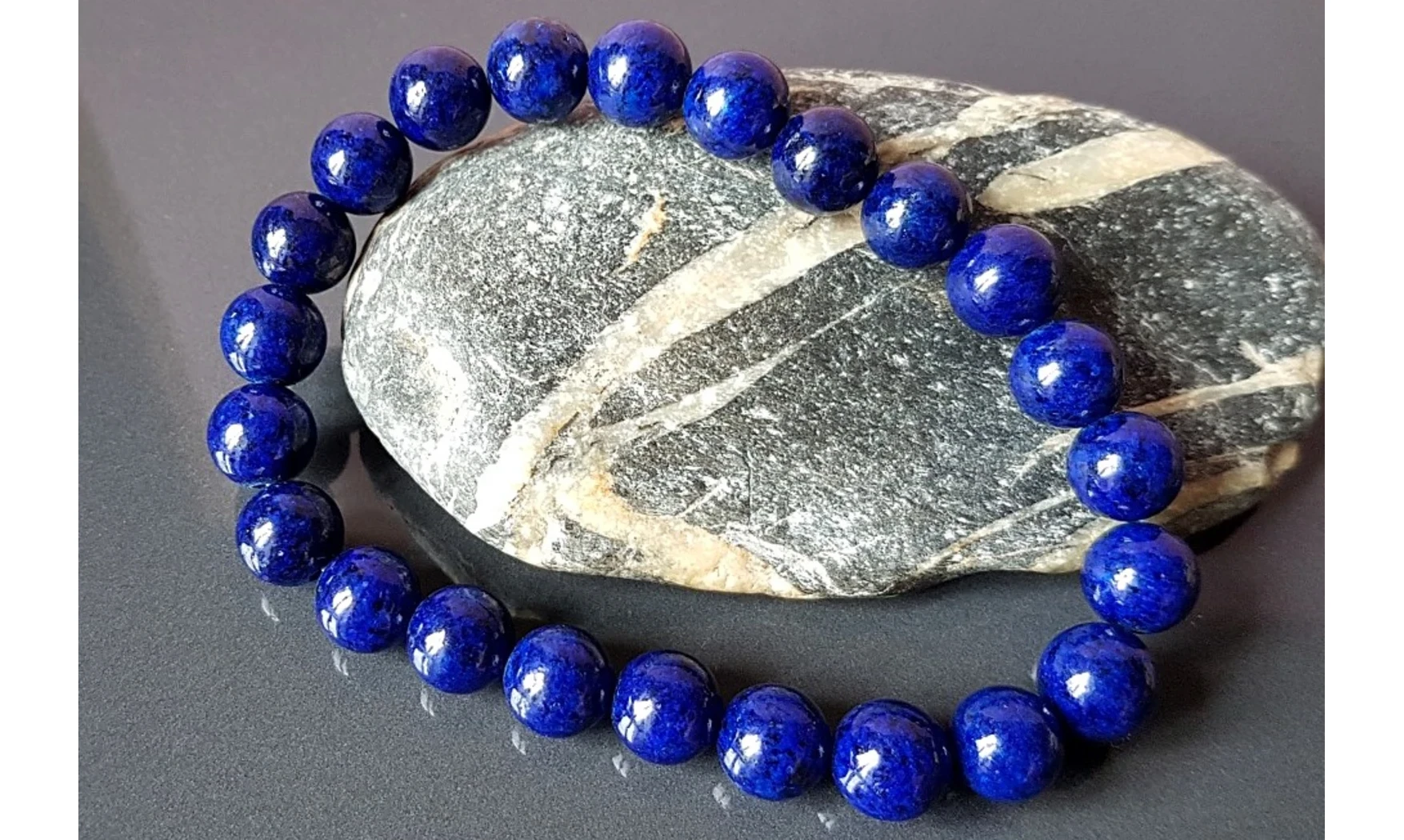Lapis lazuli pierres Boules bracelet