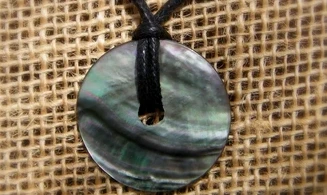 Nacre grise Donuts Pendentif