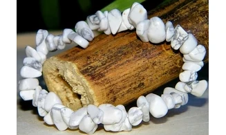Howlite pierres Baroque bracelet