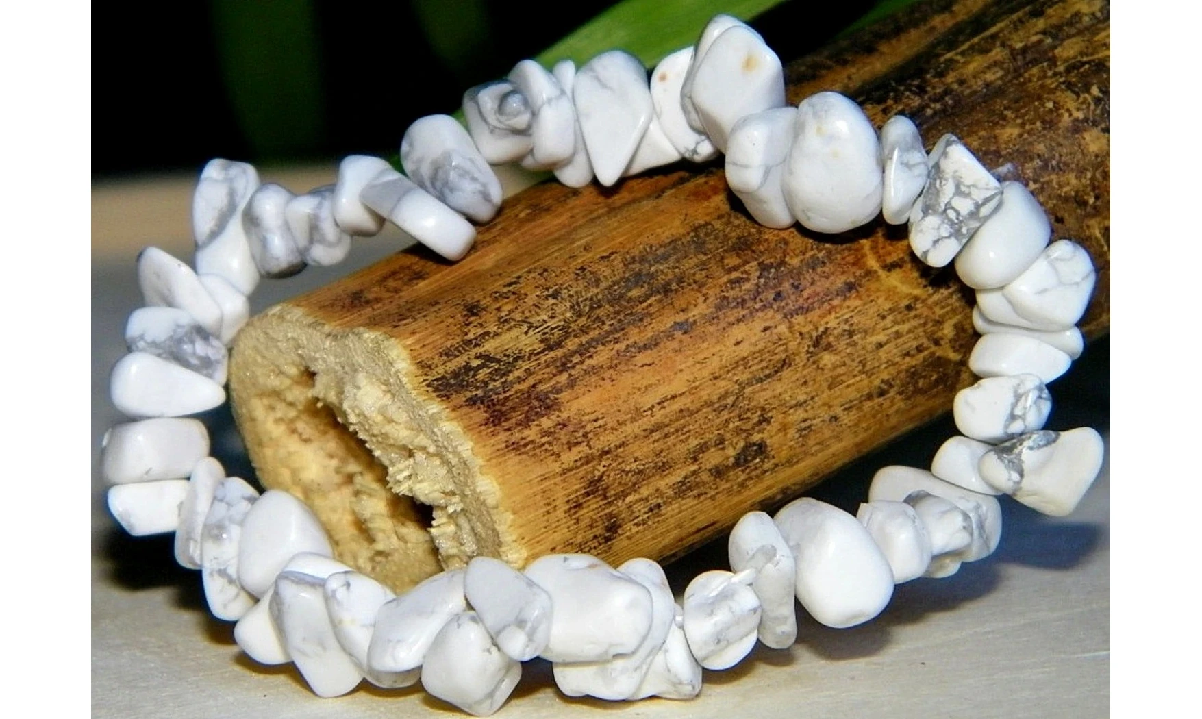 Howlite pierres Baroque bracelet