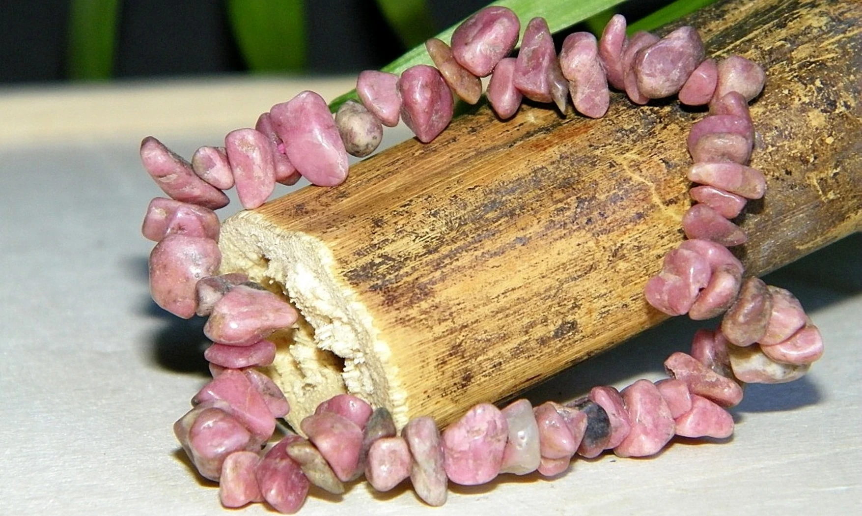 Rhodonite pierres Baroque bracelet