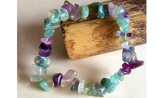 Rainbow Fluorite Chips Bracelet