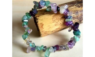 Fluorine pierres Baroque bracelet