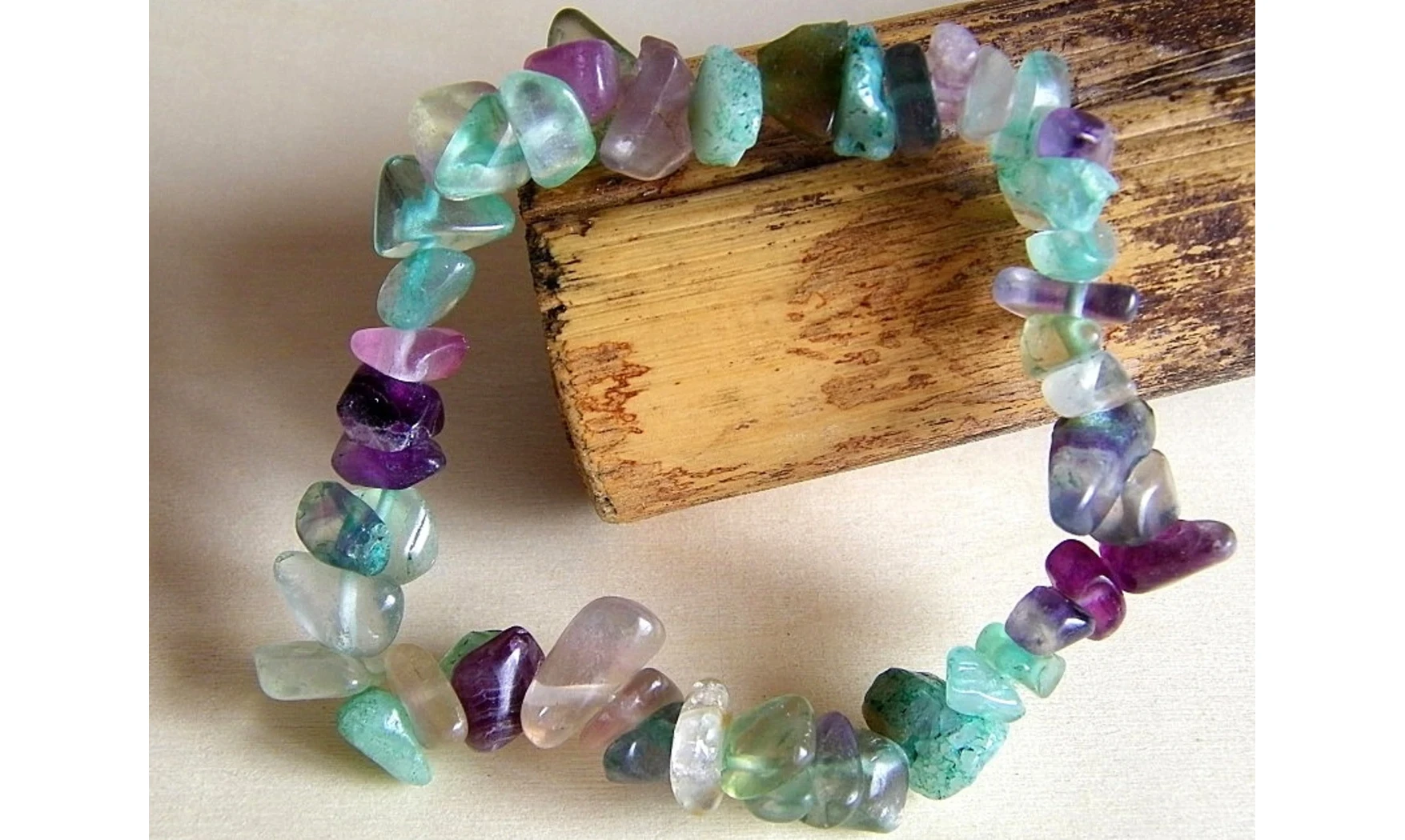 Fluorine pierres Baroque bracelet