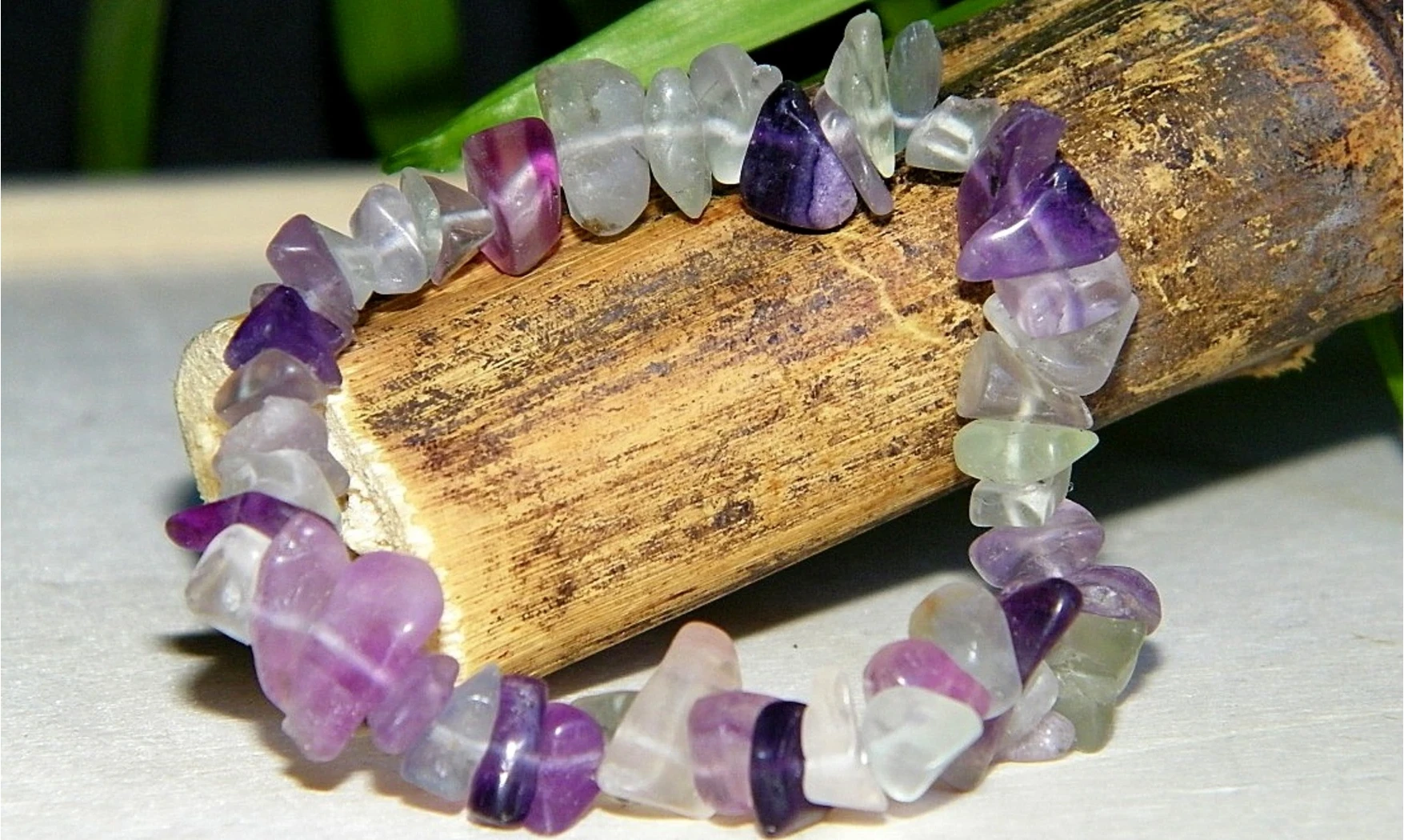 Fluorine pierres Baroque bracelet
